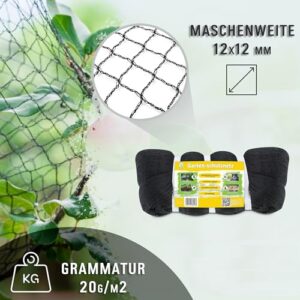 F & R Gartennetz, Teichnetz, Vogelschutz-Netz, Pool Netz, Obstbaumnetz, Vogelabwehr-Netz, Laubnetz 20g/m² (5x5m) - Image 4