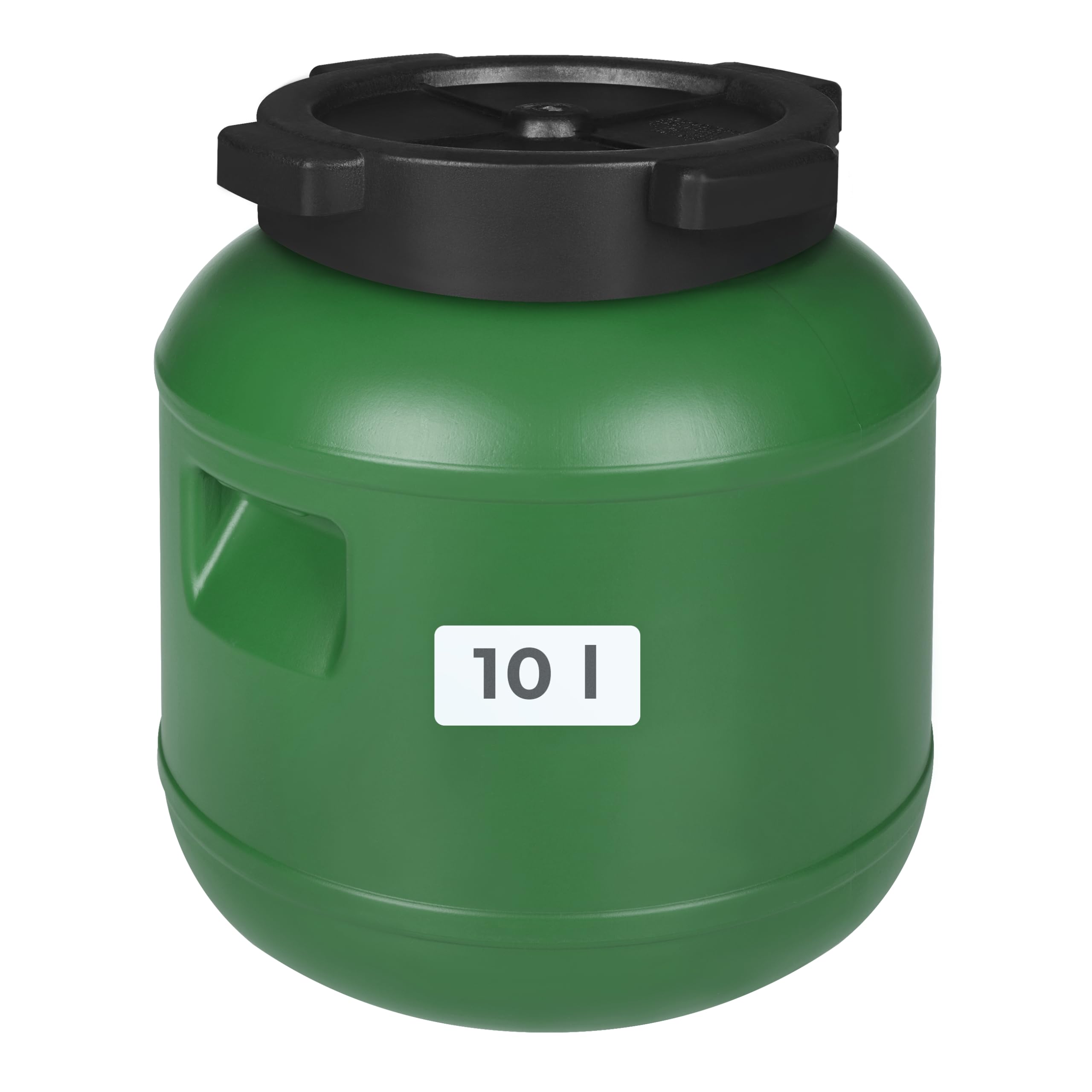 F & R Kleines Fass 10 Liter aus HDPE zur Aufbewahrung I Futtertonne Pferd I Wassertank Weithalsfass mit Deckel I Wasserfass I Sauerkrautfass I Gurkenfass Gärfass I Maischefass - Image 3