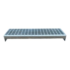 F & R Metallstufe 700x240 mm Verzinkt – Gitterrost Treppenstufe Aus Stahl Feuerverzinkt Rutschfest Für Den Außenbereich Geeignet - Image 4