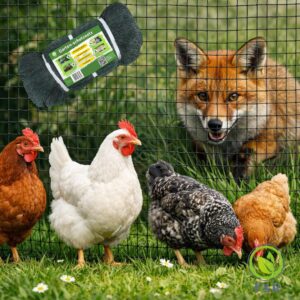F & R Vogelschutznetz Garten – 30 g/m², Maschenweite 20 × 20 mm, Schwarz-Grün I Extra Starkes & Reißfestes Vogelnetz, Laub- & Teichschutznetz für Garten & Balkon, 5 × 6 m - Image 4