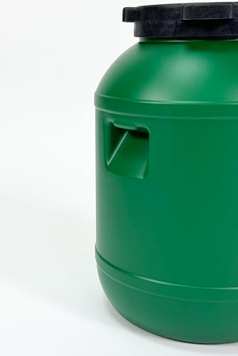 F&R Kleines Fass 20 Liter aus HDPE zur Aufbewahrung I Futtertonne Pferd I Wassertank Weithalsfass mit Deckel I Wasserfass I Sauerkrautfass I Gurkenfass Gärfass I Maischefass - Image 4