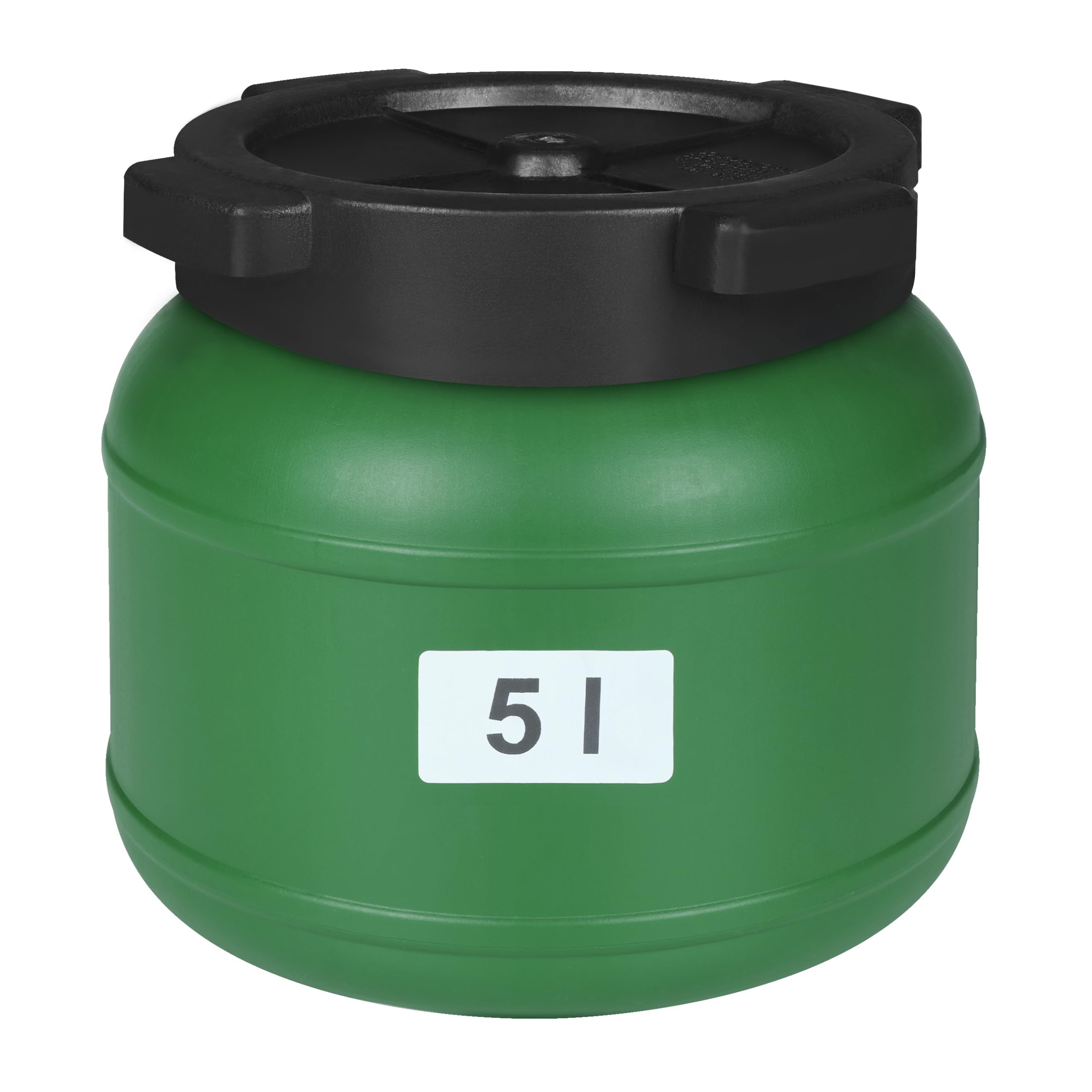 F&R Kleines Fass 5 Liter aus HDPE zur Aufbewahrung I Futtertonne Pferd I Wassertank Weithalsfass mit Deckel I Wasserfass I Sauerkrautfass I Gurkenfass Gärfass I Maischefass - Image 3