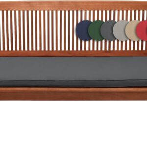 Beautissu Loft BK Auflage Bankkissen 180x48x5 cm Sitzkissen für Gartenbank Polster Auflage Gartenmöbel Polsterauflage