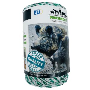 Weidezaunlitze 250m für den Weidezaun Wildschutzzaun mit Kupferleiter Wildschwein Ziege
