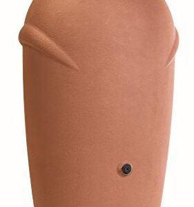 Regentonne 210 Liter [Amphore Design] Regenfass Frostsicher aus Kunststoff - Regenwassertonne mit Wasserhahn - Regenwassertank Garten (Terracotta)
