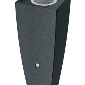 YourCasa Regentonne 100L [PureFlow] Wasserfass mit Metallgewinde & Filterkorb - Regenfass Frostsicher aus Kunststoff - Regenwassertonne - Regenwassertank Garten Wassertank Wassertonne (Anthrazit)