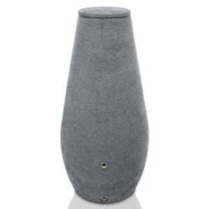 YourCasa Regentonne 200 Liter [EcoDrop] mit Metallgewinde und Deckel - Regenfass Frostsicher aus Kunststoff - Regenwassertonne - Regenwassertank Garten Wassertank Regensammler (Grau)