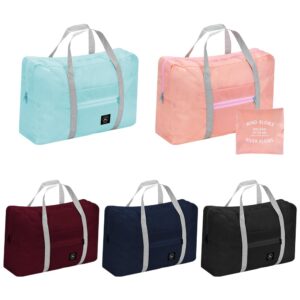 SITAKEGS Faltbare Reisetasche, 5PCS Handgepäck Taschen Untersitz Reisetasche Wasserdichtes Kabinentasche, Leichte Overnight-Taschen für Frauen und Männer Urlaub, Einkaufen, Wochenenden, Ausflüge