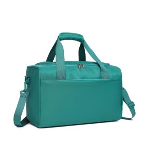 KONO Ryanair Handgepäck 40x20x25 Handgepäck Tasche Reisetasche Flugzeug Weekender Klein Gepäck für Damen und Herren mit Schultergurt (Grün Türkis)