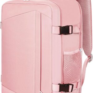 KIRFEIHT Handgepäck 40x30x20 24L für Ryanair - Kabinentasche Rucksack Untersitz Reise Handgepäckrucksack für Wochenendausflüge - Rosa