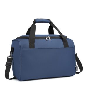 KONO Ryanair Handgepäck 40x20x25 Handgepäck Tasche Reisetasche Flugzeug Weekender für Damen und Herren mit Schultergurt (Blau)