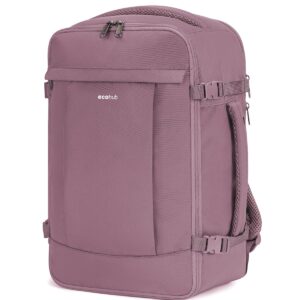 ECOHUB 20L für Ryanair Handgepäck 40x20x25, Diebstahlsicher Handgepäck Rucksack, 3D Laptop Rucksack Wasserdicht, Recycelt ReiserucksackHandgepäck Flugzeug für Damen Herren, Patent Anhängig(Rosa)