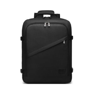 Kono Ryanair Kabinentasche, Untersitz, Reise-Handgepäck, Laptop-Rucksack, Schwarz, 45x33x20, Klassisch