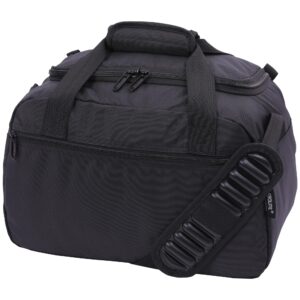 Aerolite 40x30x20cm Ryanair und Wizz Air Maximale Größe Unter Dem Sitz Kabinentasche, Faltbare Premium Handgepäcktasche Reisetasche, Kleines Leichtes Ryanair Handgepäck Tasche 40x30x20, Schwarz