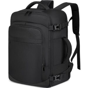 Handgepäck 40x20x25 für Ryanair Handgepäck Rucksack für Flugzeug 20L Klein Reiserucksack Unter Sitz Handgepäck Tasche für Weekender Kurze Tirp 14-Zoll-Laptop Rucksack für Herren und Damen,Schwarz