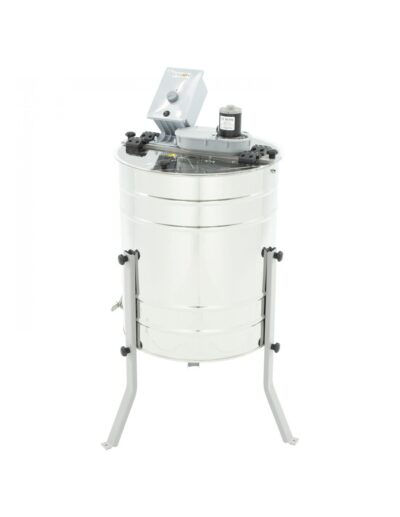 LYSON 4 Waben Honigschleuder Diagonalschleuder elektrischer Antrieb 230V Ø500 DNM Zander LN Honeyextractor mit rostfreiem Ventil Tangentialschleuder für 4 Rähmchen DNM, LN, Zander MINIMA LINE
