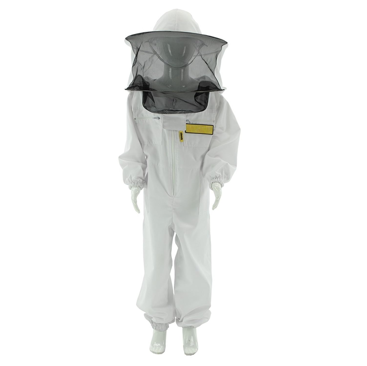 LYSON Imkeranzug Kinderanzug mit abnehmbaren Hut Kinderoverall mit Schleier Bienenschutzkleidung für Kinder Imker Anzug Imkeranzug Schutz vor Bienen Imkerhut mit Schleier Imkereibedarf 146