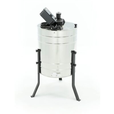 LYSON 4-Waben Honigschleuder Diagonalschleuder Ø500 mit elektrischem Antrieb Honeyextractor Tangentialschleuder für 4 Rähmchen DNM, LN, Zander Edelstahl Imkerei Bienenzüchter Zubehör BASIC LINE