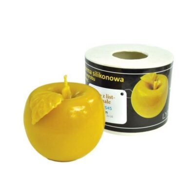 LYSON Kerzengießform Silikonform Der Apfel mit einem Blatt Höhe 7,6 cm Silikon Kerzenform für Sojawachs Bienenwachs Gips Seifer Aromatherapie Kerzenherstellung Bienenwachskerzen Geschenkidee