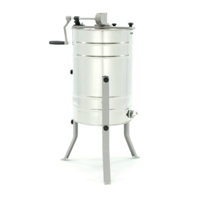 LYSON 2-Waben Honigschleuder Diagonalschleuder Ø400 Manuelle Honeyextractor Tangentialschleuder mit Handantrieb für 2 Rähmchen D, D½ LN, WL, WL½, AP Universal Edelstahl Bienenzüchter MINIMA LINE