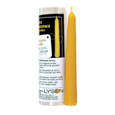 LYSON Kerzengießform Silikonform Die gerade Kerze, klein Höhe:14,5cm für Bienenwachskerzen Aromatherapie Kerzen 3D Giessform zur Kerzenherstellung Bienenwachskerzen gießen Geschenkidee