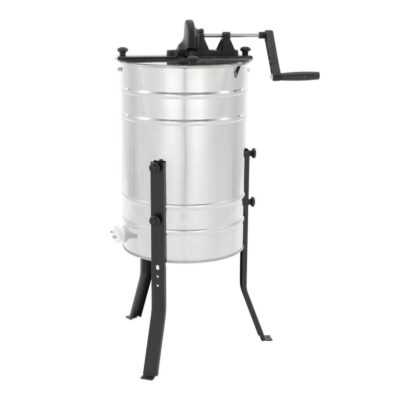 LYSON 3-Waben Honigschleuder Diagonalschleuder Ø400 Manuelle Honeyextractor Tangentialschleuder mit Handantrieb für 3 Rähmchen D½, LN, WL½, OS, AP Edelstahl Imkerei Bienenzüchter BASIC LINE