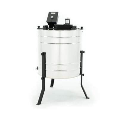 LYSON 4-Waben Honigschleuder Diagonalschleuder Ø600 mit elektrischem Antrieb Honeyextractor Tangentialschleuder für 4 Rähmchen Universal Edelstahl Imkerei Bienenzüchter Zubehör BASIC LINE