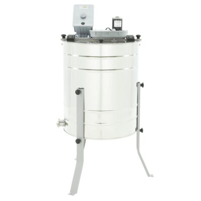 LYSON 4-Waben Honigschleuder Diagonalschleuder Ø500 mit elektrischem Antrieb Honeyextractor Tangentialschleuder für 4 Rähmchen DNM, LN, Zander Edelstahl Imkerei Bienenzüchter Zubehör MINIMA LINE