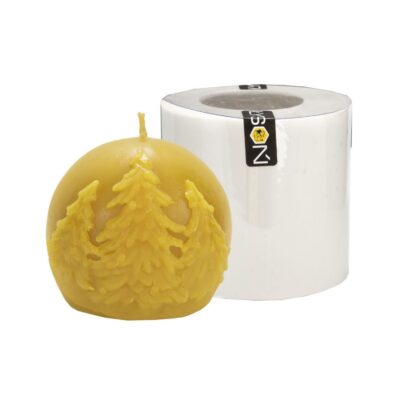 LYSON Kerzengießform Silikonform Hoher Walze mit Fichten Höhe 8,5 cm Silikon Kerzenform für Sojawachs Bienenwachs Gips Seifer Aromatherapie Kerzenherstellung Bienenwachskerzen Geschenkidee