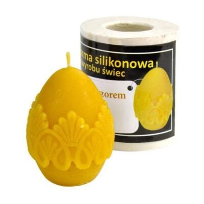 LYSON Kerzengießform Silikonform Ei mit einem Muster Höhe 5,5 cm Silikon Kerzenform für Sojawachs Bienenwachs Gips Seifer Aromatherapie Kerzenherstellung Bienenwachskerzen Geschenkidee