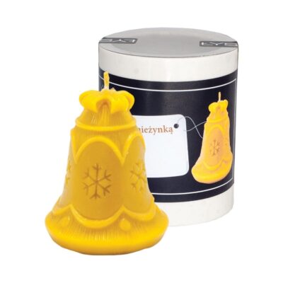 LYSON Kerzengießform Silikonform Glocke mit einer Schneeflocke Höhe 9 cm Silikon Kerzenform für Sojawachs Bienenwachs Gips Seifer Aromatherapie Kerzenherstellung Bienenwachskerzen Geschenkidee