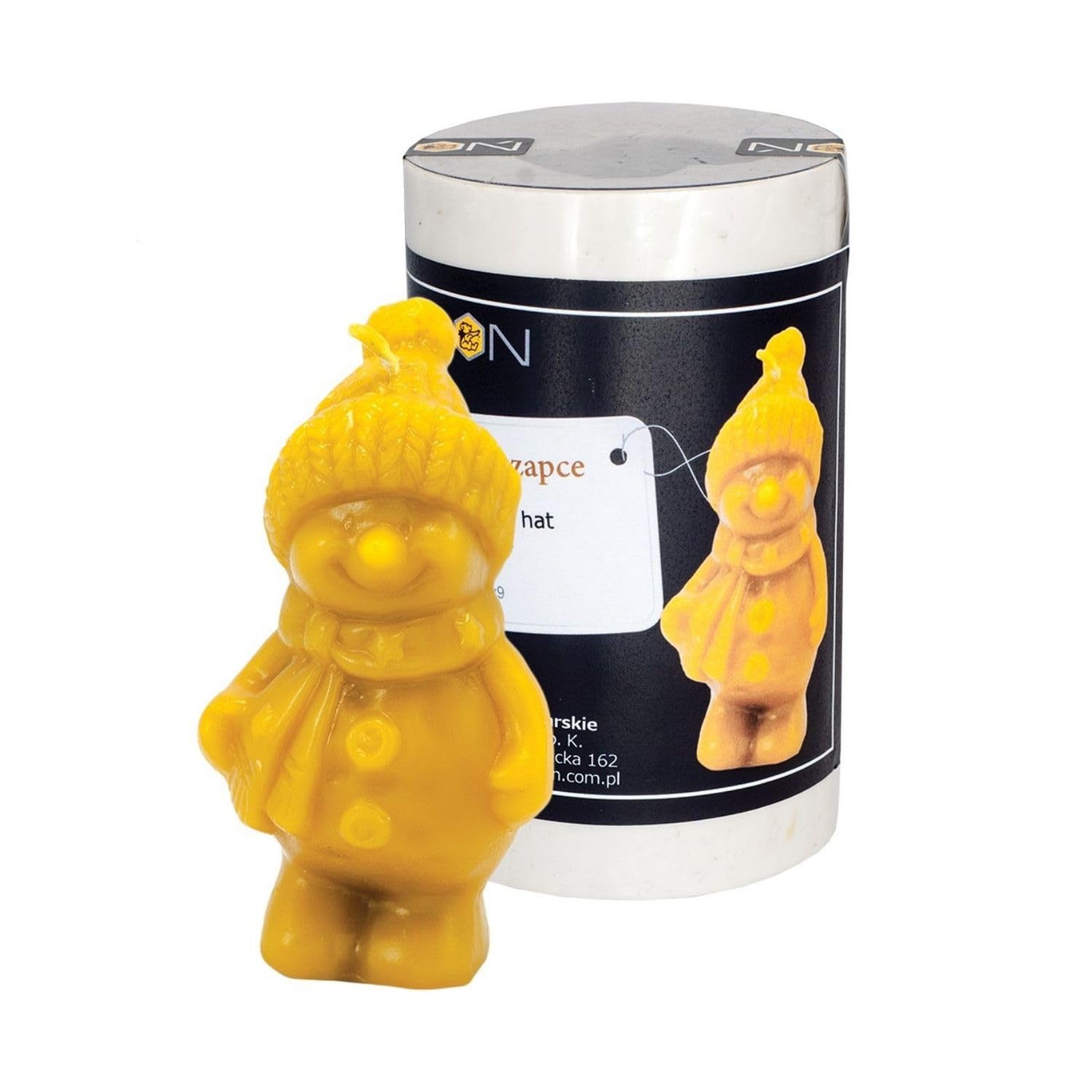 LYSON Kerzengießform Silikonform Schneemann mit einer Mütze Höhe 10,5 cm Silikon Kerzenform für Sojawachs Bienenwachs Gips Seifer Aromatherapie Kerzenherstellung Bienenwachskerzen Geschenkidee