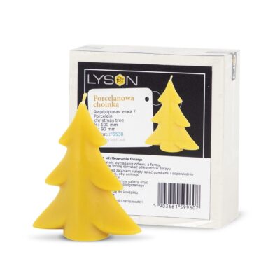 LYSON Kerzengießform Silikonform Porzellan-Weihnachtsbaum Höhe 12 cm Silikon Kerzenform für Sojawachs Bienenwachs Gips Seifer Aromatherapie Kerzenherstellung Bienenwachskerzen Geschenkidee