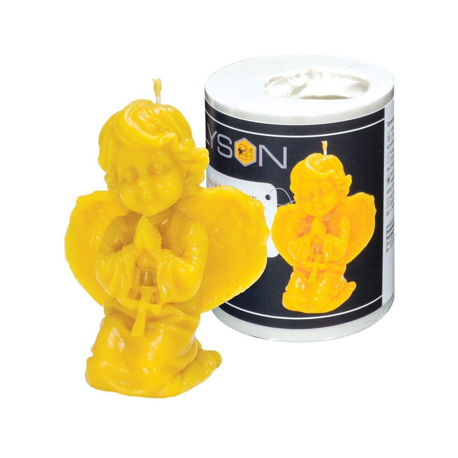 LYSON Kerzengießform Silikonform Der betende Engel Höhe 11,5 cm Silikon Kerzenform für Sojawachs Bienenwachs Gips Seifer Aromatherapie Kerzenherstellung Bienenwachskerzen Geschenkidee
