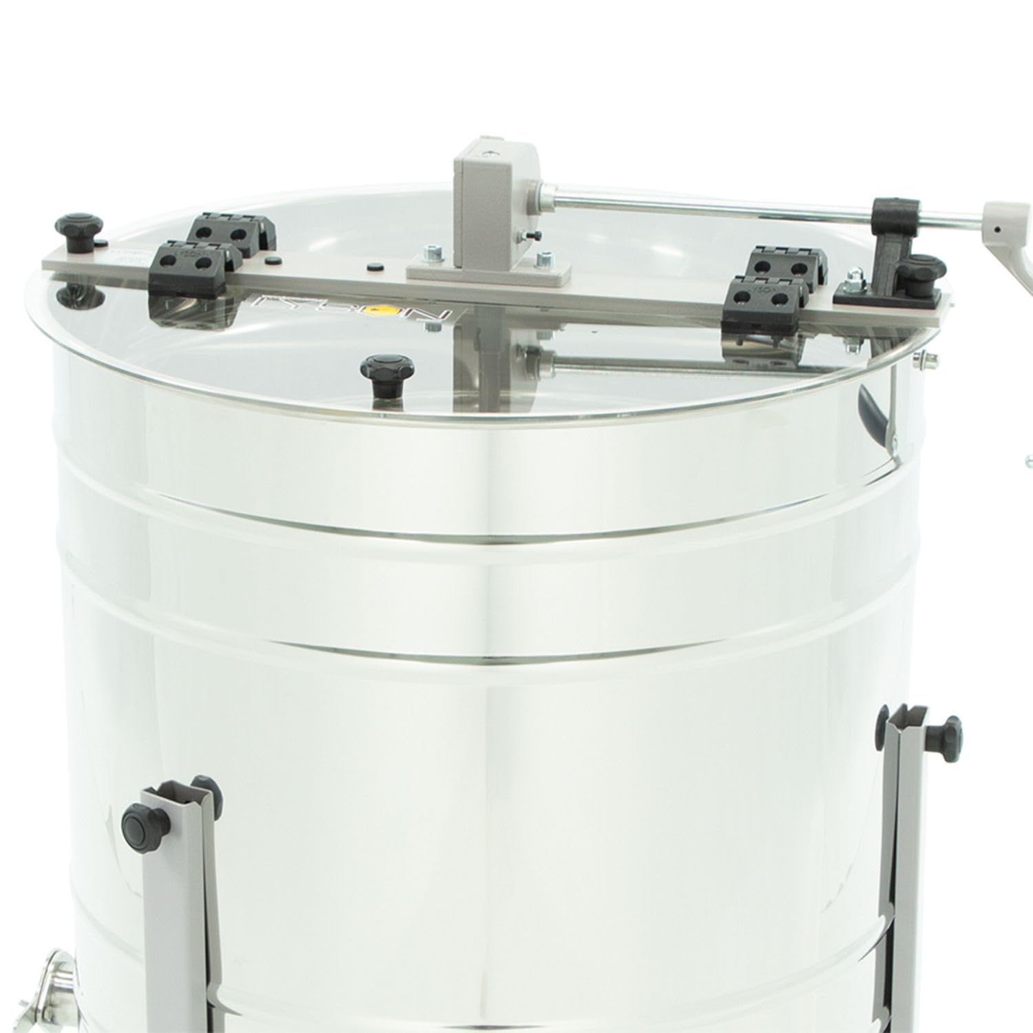 LYSON 3-Waben Honigschleuder Diagonalschleuder Ø500 Manuelle Honeyextractor Tangentialschleuder mit Handantrieb für 3 Rähmchen Universal Edelstahl Imkerei Bienenzüchter MINIMA LINE - Image 2