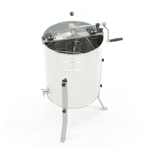 LYSON 3-Waben Honigschleuder Diagonalschleuder Ø500 Manuelle Honeyextractor Tangentialschleuder mit Handantrieb für 3 Rähmchen Universal Edelstahl Imkerei Bienenzüchter MINIMA LINE - Image 7
