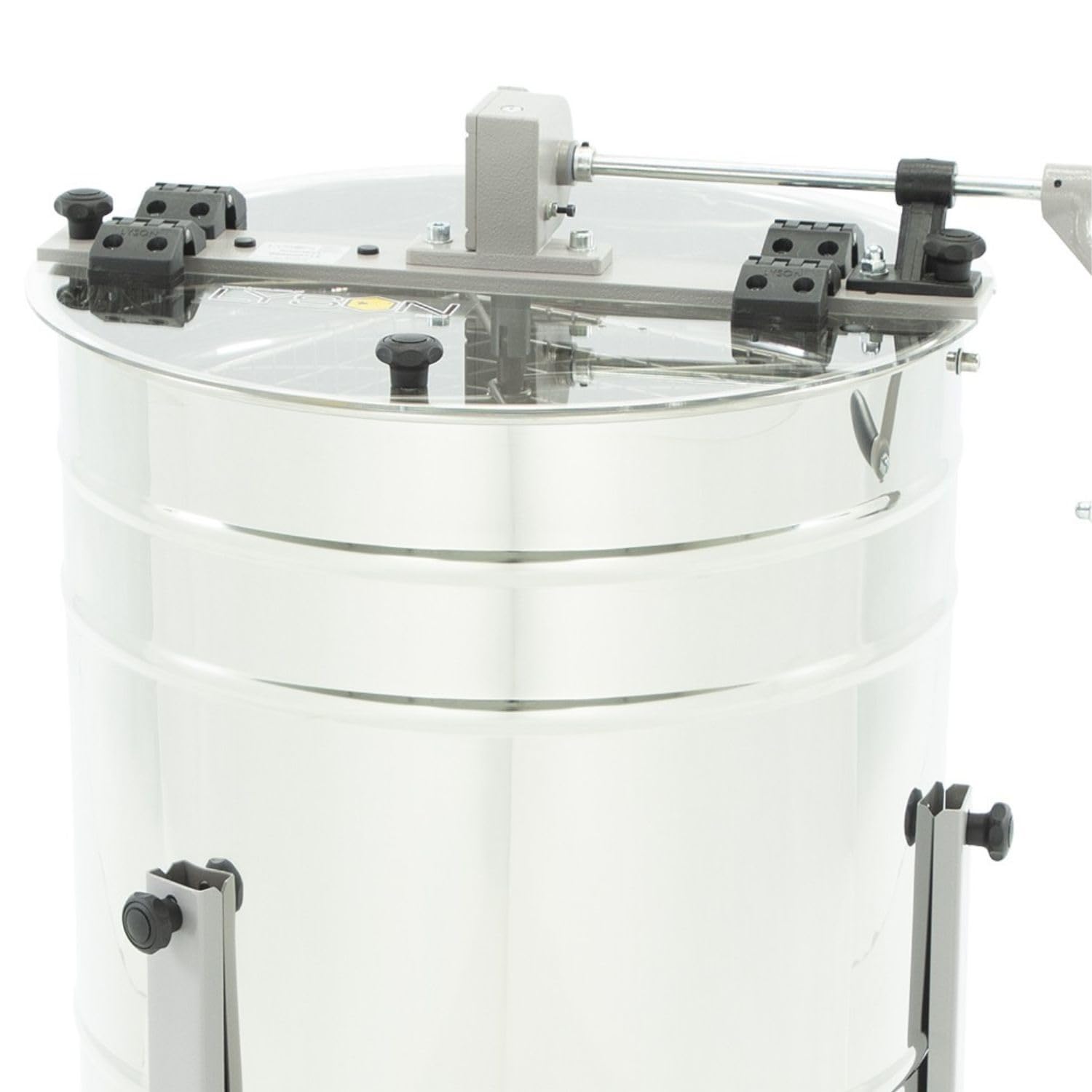 LYSON 4-Waben Honigschleuder Diagonalschleuder Ø500 Manuelle Honeyextractor Tangentialschleuder mit Handantrieb für 4 Rähmchen LN, WL Edelstahl Imkerei Bienenzüchter MINIMA LINE - Image 8