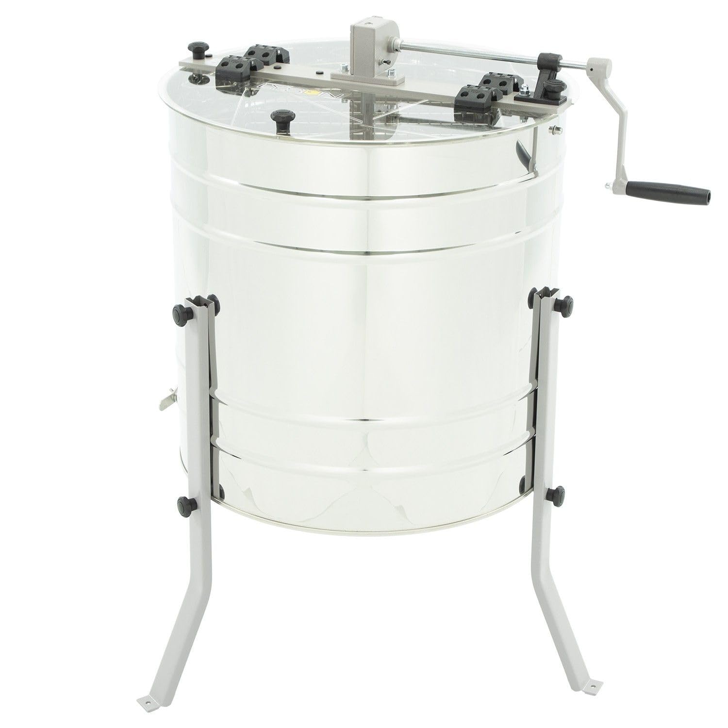 LYSON 4-Waben Honigschleuder Diagonalschleuder Ø600 Manuelle Honeyextractor Tangentialschleuder mit Handantrieb für 4 Rähmchen Universal Edelstahl Imkerei Bienenzüchter MINIMA LINE - Image 2