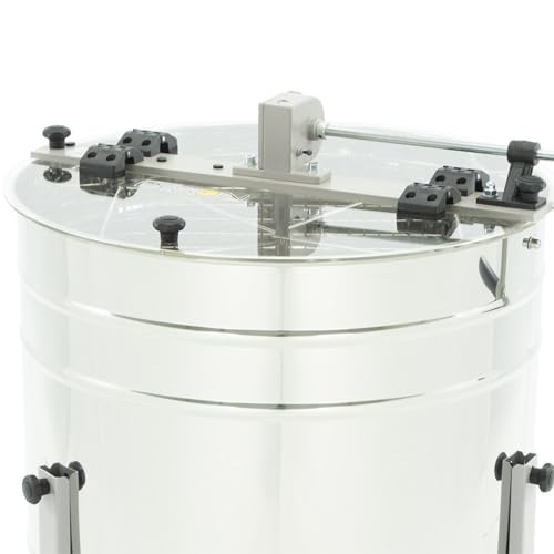 LYSON 4-Waben Honigschleuder Diagonalschleuder Ø600 Manuelle Honeyextractor Tangentialschleuder mit Handantrieb für 4 Rähmchen Universal Edelstahl Imkerei Bienenzüchter MINIMA LINE - Image 9