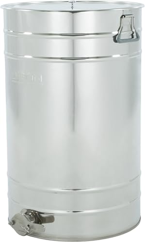 LYSON Abfüllbehälter 150l (ca. 210 kg) für Honig Abfülleimer mit rostfreiem Quetschhahn Edelstahl 2" Absetzbehälter zum Honigaufbewaren Abfüllkübel mit Deckel und Griffen - Image 3