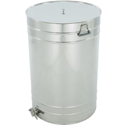 LYSON Abfüllbehälter 300l (ca. 420 kg) für Honig Abfülleimer mit rostfreiem Quetschhahn Edelstahl 2" Absetzbehälter zum Honigaufbewaren Abfüllkübel mit Deckel und Griffen - Image 10