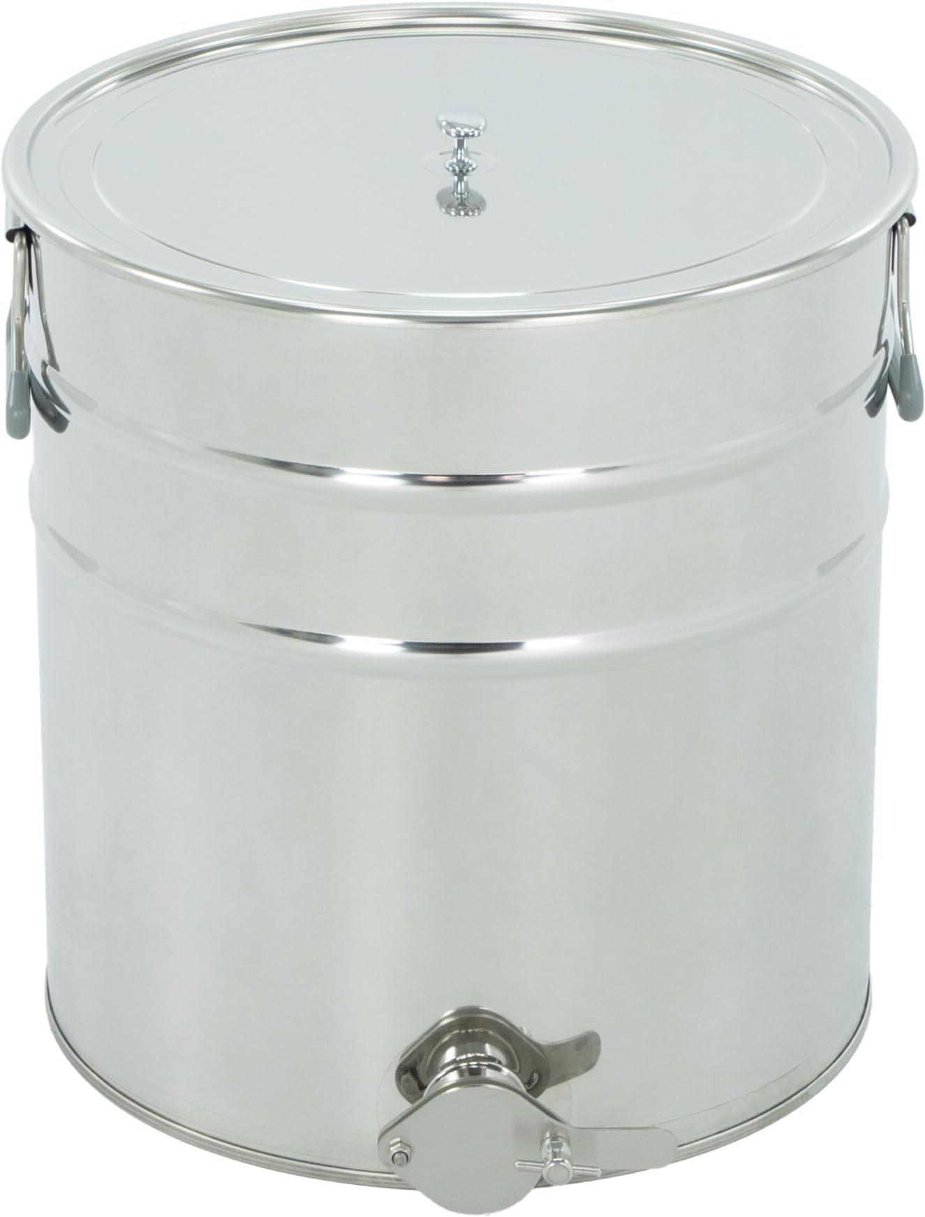 LYSON Abfüllbehälter 50l (ca. 70 kg) für Honig Abfülleimer mit rostfreiem Quetschhahn Edelstahl 6/4" Absetzbehälter zum Honigaufbewaren Abfüllkübel mit Deckel und Griffen - Image 5