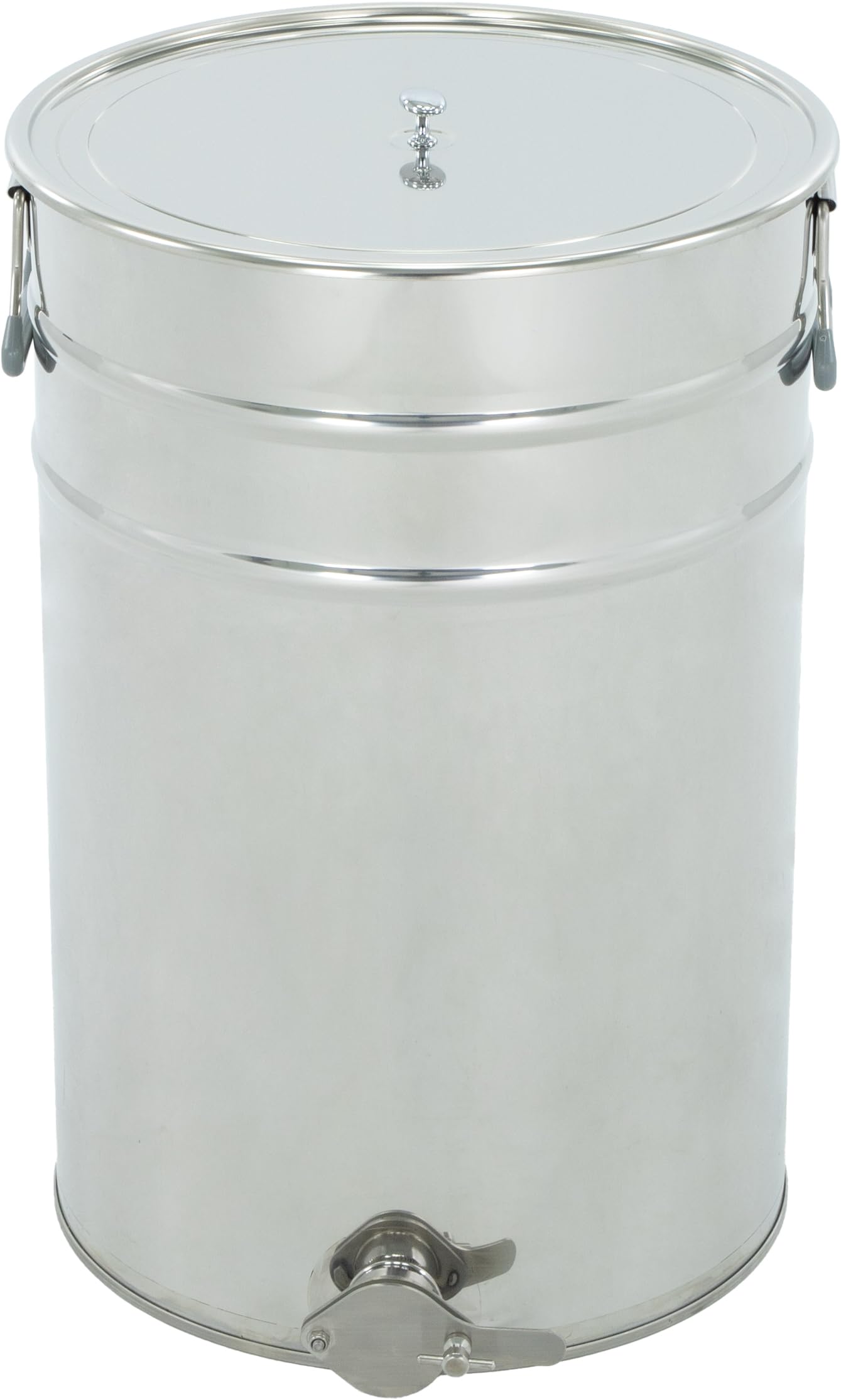 LYSON Abfüllbehälter 70l (ca. 100 kg) für Honig Abfülleimer mit rostfreiem Quetschhahn Edelstahl 6/4" Absetzbehälter zum Honigaufbewaren Abfüllkübel mit Deckel und Griffen - Image 5