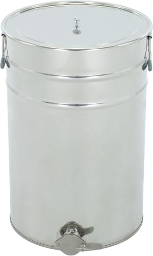 LYSON Abfüllbehälter 70l (ca. 100 kg) für Honig Abfülleimer mit rostfreiem Quetschhahn Edelstahl 6/4" Absetzbehälter zum Honigaufbewaren Abfüllkübel mit Deckel und Griffen - Image 7