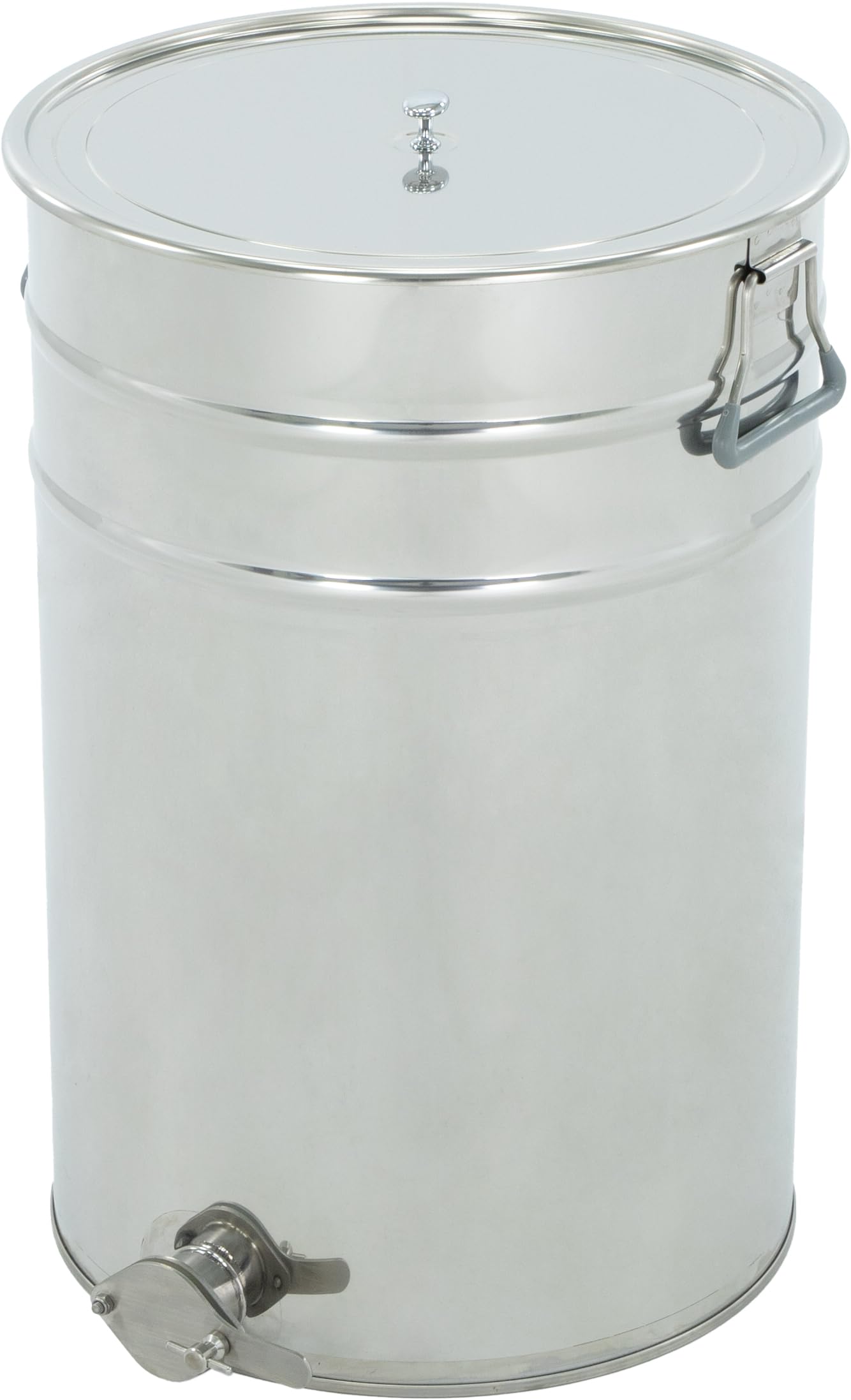 LYSON Abfüllbehälter 70l (ca. 100 kg) für Honig Abfülleimer mit rostfreiem Quetschhahn Edelstahl 6/4" Absetzbehälter zum Honigaufbewaren Abfüllkübel mit Deckel und Griffen - Image 8