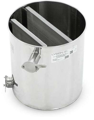 LYSON Abfüllbehälter Siebkübel 50l für Honig Absetzbehälter mit Zwei Senkrechtem Sieben Rostfrei Edelstahl zum Honigaufbewaren mit Deckel Abfülleimer mit rostfreiem Quetschhahn - Image 10