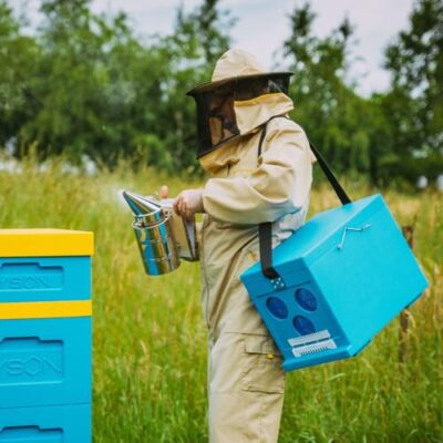 LYSON Bee Hive Smoker Verzinkt mit Heizkörper Smoker Bienen Imker Smoker Zubehör für Imkereibedarf Bienentechnik Imkereiausrüstung Bienenzucht (28 cm) - Image 10