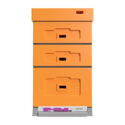 LYSON Bienenbeute Styropor Dadantbeute Dadant Blatt Beute OPTIMA Bienenstock-Set (ORANGE) für die Selbstmontage (Passende Rahmen:47×43,5x30cm;47×43,5x14,5cm) - Image 3