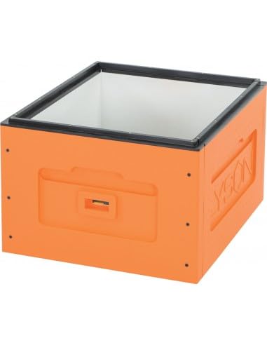 LYSON Brutzarge Bienenstockkorpus für Bienenbeute Honigraumzarge Styropor Dadantbeute Dadant Blatt OPTIMA (ORANGE) für die Selbstmontage (Passende Rahmen: 47×43,5x30cm) - Image 2