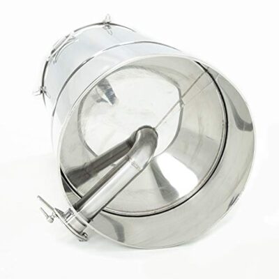 LYSON Honigabfüller Honigeimer Abfüllkübel Abfüllbehälter 50l (ca. 70 kg) für Honig mit konischem Boden Abdeckung Dichtung und Klammern aus Edelstahl TYPE (304) - Image 10